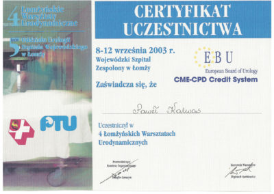 Urolog Certyfikat Poznań (9)